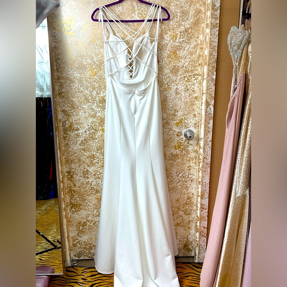 White prom dress